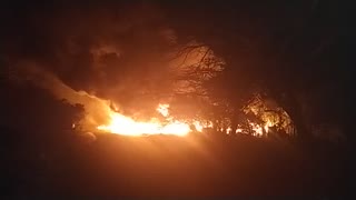 Fuerte incendio en finca de Turbana