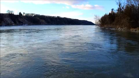 Platte River, Fremont, NE checking for ice buildup and river flow. 12/28/20