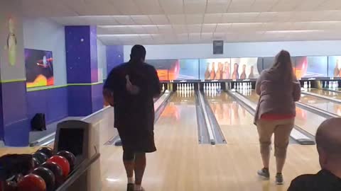 Slow motion Bowling Release