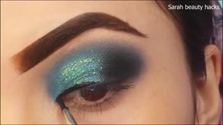 Classic Brown Glitter Eye Makeup Tutorial 2021