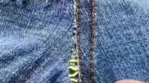 How to fix clothes with invisible stitching!