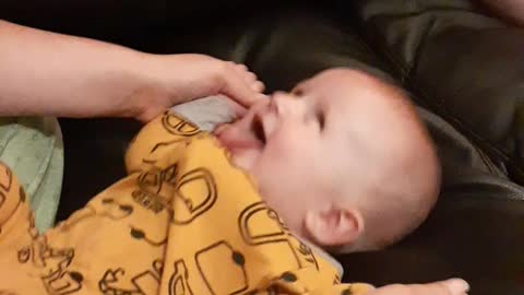 Baby Maddox laughing out Loud !
