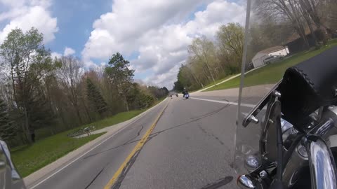 Riding down the road at speed , video 3