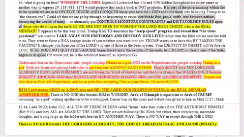 Joel 1:13 Rev 13 Rev 9:11 bamah a bad don apollyon apotheosis to become a god