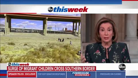 Pelosi Blames Trump For Biden's Border Crisis