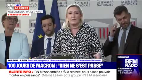 Marine Le Penová - Ruská ekonomika není na kolenou. Západ je větší obětí sankcí než Rusko