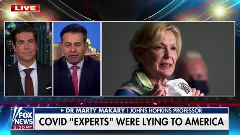 Dr. Marty Makary reacts to Deborah Birx admitting to being deceitful when recommending COVID strategies