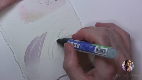 Negative painting vs masking fluid - watercolor