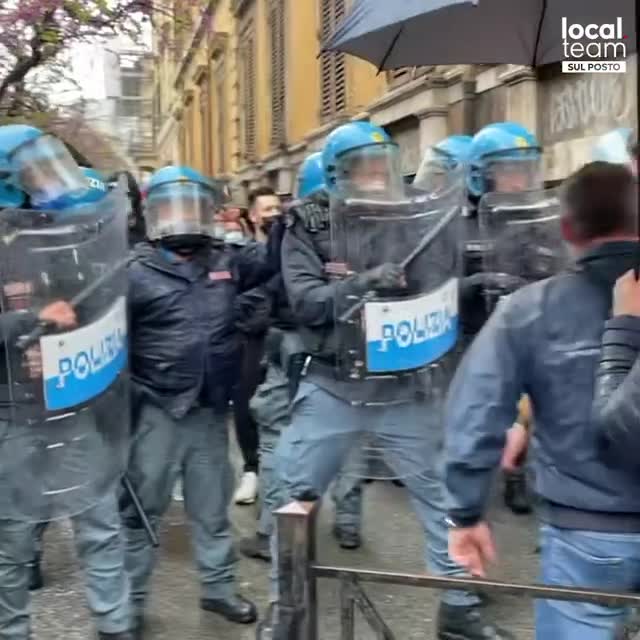 NUOVE IMMAGINI DA ROMA DELLA MANIFESTAZIONE E SCONTRI DEL 12/04/2021