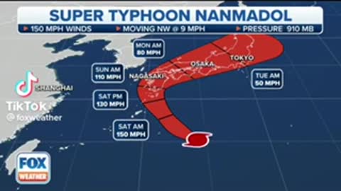 Japan storm: Millions told to evacuate as Typhoon Nanmadol makes landfall