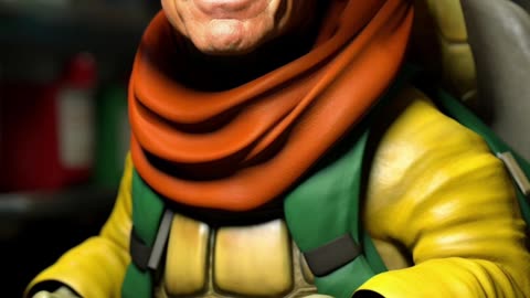 Turtle Mixed Arnold Schwarzenegger