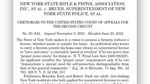 GOA FIGHTS NEW YORK’S NEW UNCONSTITUTIONAL CARRY LAW