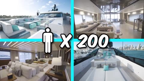 $1VS $1,000,000,000 Yacht!