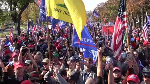 Over one million President Trump supporters show up in Washington D.C. for the 'Million MAGA March'