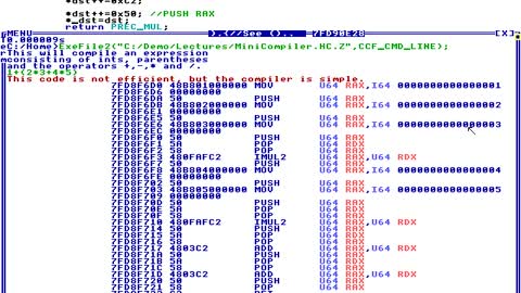 Compiler Machine Code