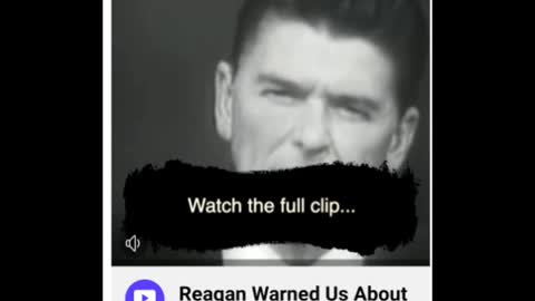 President Reagan at his best!
