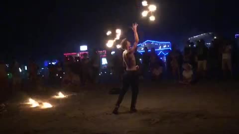 The talent of playing with fire