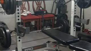 Bench press 265 x 2.5 reps