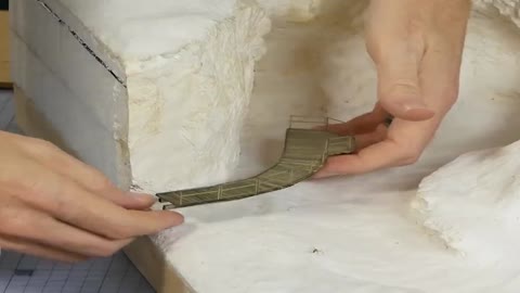 The waterfall sand table model is really exquisite, the fifth part.