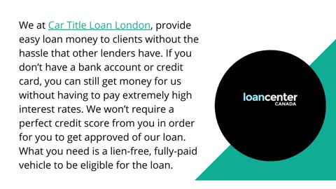 Fast & Reliable No Credit Check Car Title Loans In London