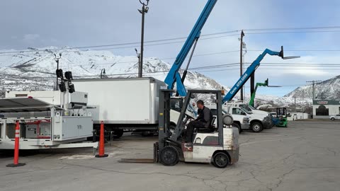 Warehouse Forklift Nissan 4,400 LB 15' 7" Lift Height LPG Propane 50 Forklift
