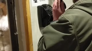 Man Opens Secret Door to Speakeasy