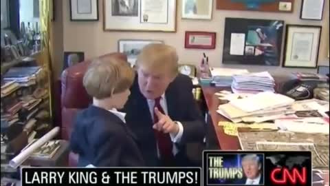 Throwback to a PRICELESS Moment Between 4-Year-Old Barron With Donald Trump