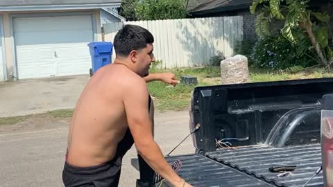 Guy Bangs Head While Attempting Backflip