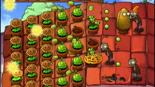 Plants vs Zombies Aventura Tejado Nivel 5 2