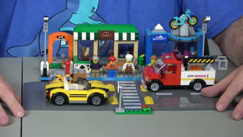 Unboxing Lego 60306 Shopping Street Set