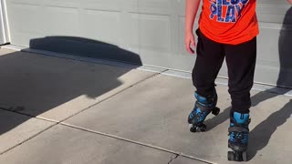 Bubba rollerblading