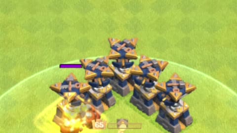 4 Max Builder's Hut Versus King, Queen, Champion, Electric Hammer, Warden #coc #gaming #shorts