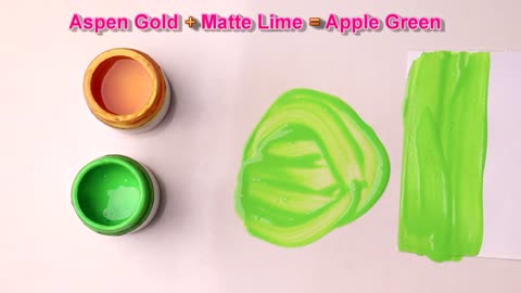 Apple Green Color - How To Make Apple Green Color - Color Mixing Video [Flokossama]
