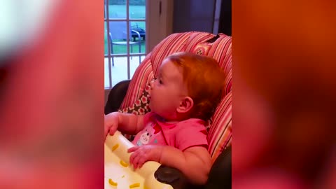 baby playing with dad, father,funny video