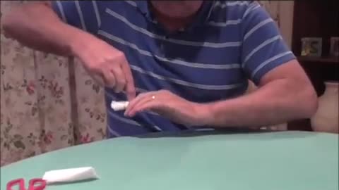 Magician's Finger Is Untouched As Nail Is Pushed Through