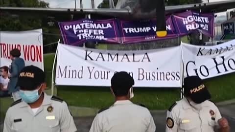 Kamala Harris Not Welcomed By Guatemalan Protesters