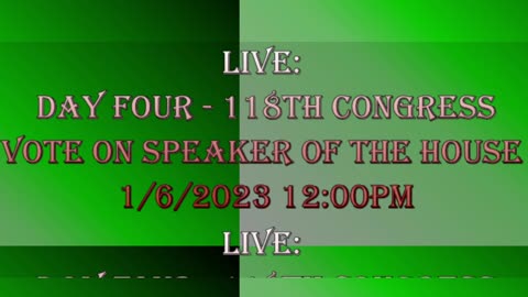 118th Congress -w/Counts - House Speaker Election Continues (Day 4 - Evening)