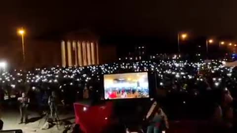 München shining for freedom against Vaxx Mandate 26.01.2022
