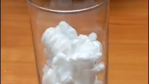 Styrofoam Packing Peanuts Dissolve in Acetone Leaving Behind Non-Biodegradable Residue