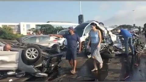 Scores injured in multiple vehicle pile up in Durban