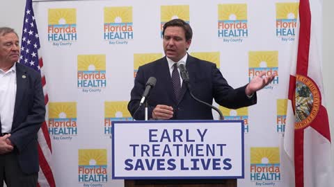 Gov Ron DeSantis Highlights Monoclonal Antibody Treatment Success in Panama City