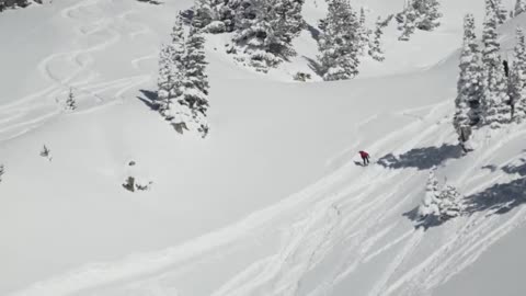This Guy Nailed With His Amazing Snowboarding Skills In Little Cottonwood Canyon, Utah