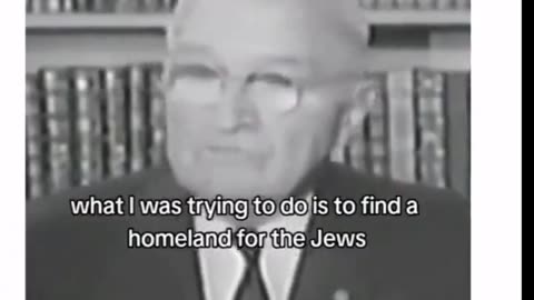 American President Harry Truman Talks About Palestine
