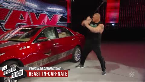 wwe Vehicular Demolitions- WWE Top 10