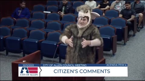 Alex Stein identifies as the furry Ronnie the Rat in City Hall. 😂
