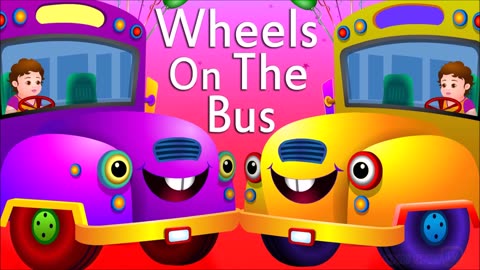 Wheels On The Bus Go Round And Round - Nursery Rhymes - Baby Songs