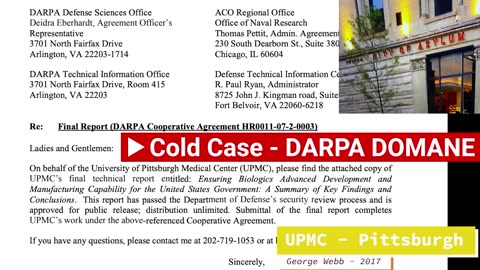 Cold Case - DARPA DOMANE UPMC - Bing Trio Of Murders Still Unsolved