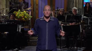 Woody Harrelson hosted Saturday Night Live and criticises Big Pharma's response to COVID-19: