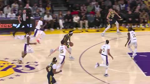 Siakam Thunders with Dunk in Transition! Pacers Lead Lakers After 1st