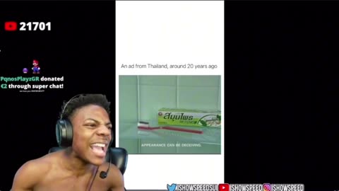 iShowspeed😂 Reacts To Racists Thailand Toothpaste Commercial